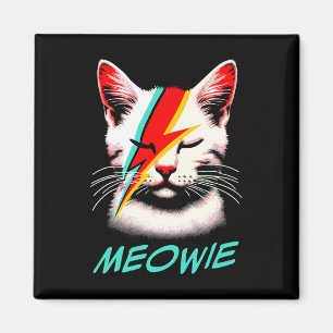 Meowie Cat Rock Music Concert Band Men Kids Women Magnet