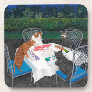 Meowjongg Coaster