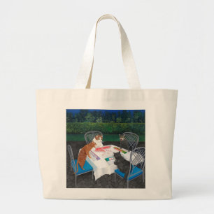 Meowjongg Large Tote Bag