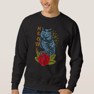Meowl Cat And Owl   Sweatshirt