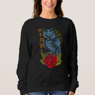 Meowl Cat And Owl   Sweatshirt