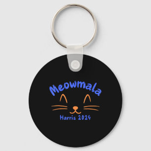 Meowmala Kamala Harris 2024 Cat Lady For Kamala Fu Key Ring