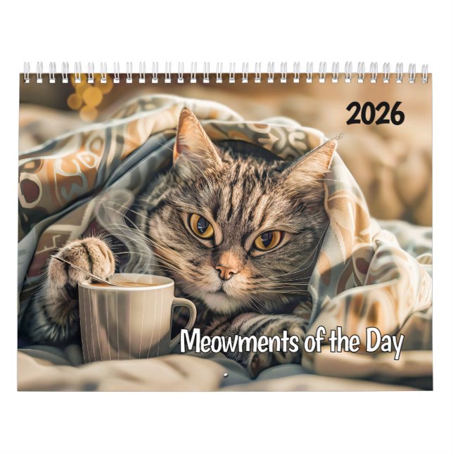 Meowments of the Day - 2026 Cat Calendar (Cover)