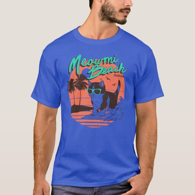 Meowmi Beach girl vintage friend T-Shirt (Front)