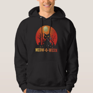 Meowoween Meow-O-Ween Cat Halloween Hoodie