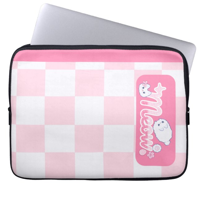 Meowpink  laptop sleeve (Front)
