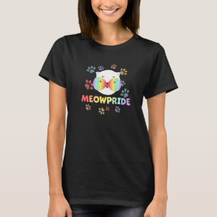 Meowpride Cat With Rainbow Sunglasses Lgbtqia + An T-Shirt