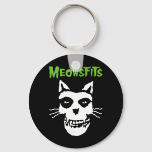 Meowsfits Cats Kittens Meow Funny Parody Band for Key Ring