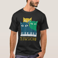 Meowsician Cat Lover Musician Music Keyboard Meow