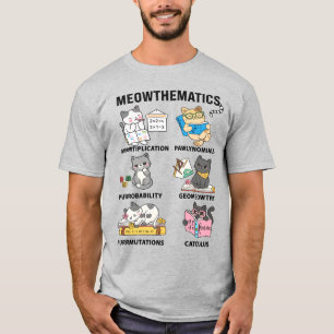 Meowthematics Funny Math Cat Puns For Math Lovers T-Shirt