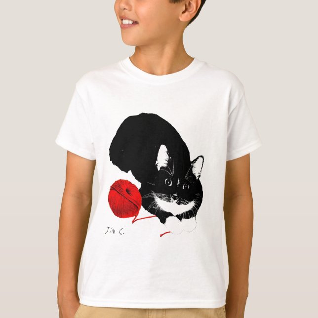 Meowu Kids Tuxy Tuxedo Tee (Front)