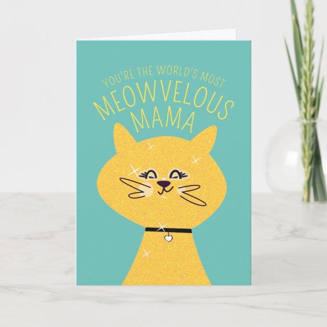 Meowvelous Mama Cat Card (Front)