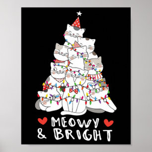 Meowy And Bright Cat Tree Cute Animal Kitten Chris Poster