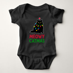 Meowy Catmas Baby Bodysuit
