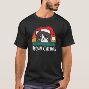 Meowy Catmas  Cat Christmas Cat Pun 4 T-Shirt