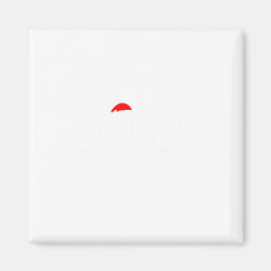 Meowy Catmas Cat Christmas Cute Kitten Cats Santa  Magnet