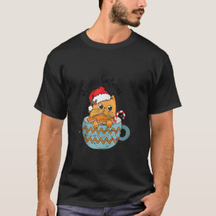 Meowy Catmas Cat Christmas Mug Lights Funny Xmas G T-Shirt