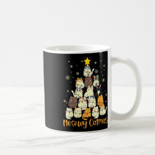 Meowy Catmas Cat Christmas Tree Xmas Girls Boys Fu Coffee Mug