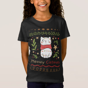 Meowy Catmas Cat Lover Christmas Xmas T-Shirt
