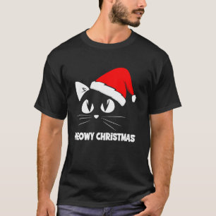 Meowy Catmas Cat Lovers Christmas Apparel T-Shirt