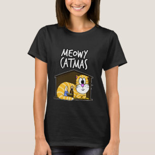 Meowy Catmas Cat Nativity Christmas 2021 Christian T-Shirt