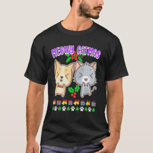 Meowy Catmas cat owner kitten cat T-Shirt