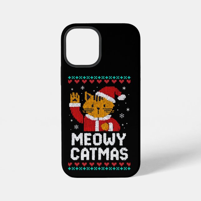 Meowy Catmas iPhone Case (Back)