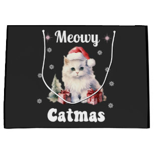 Meowy Catmas Large Gift Bag