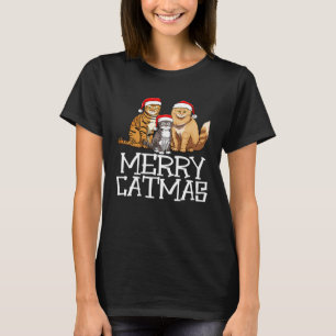 Meowy Catmas  Merry Christmas Cat  Gift T-Shirt