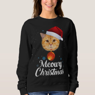 Meowy Catmas Merry Christmas Ugly Sweater Cat