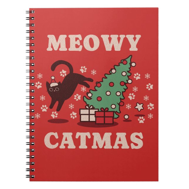 Meowy Catmas Notebook (Front)