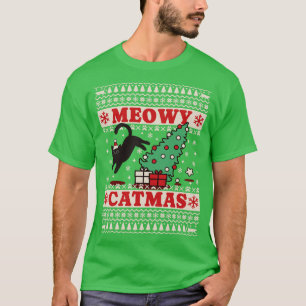 Meowy Catmas Ugly Sweater Cat Christmas