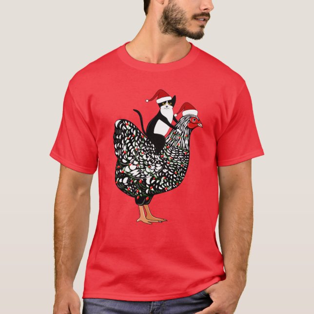 Meowy Chickenmas T-Shirt (Front)