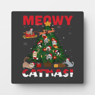 Meowy Chirstmas Plaque