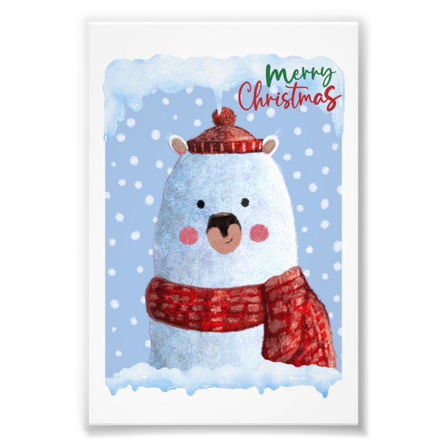 Meowy Christmas 3 Photo Print (Front)