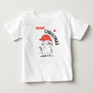 Meowy christmas baby T-Shirt