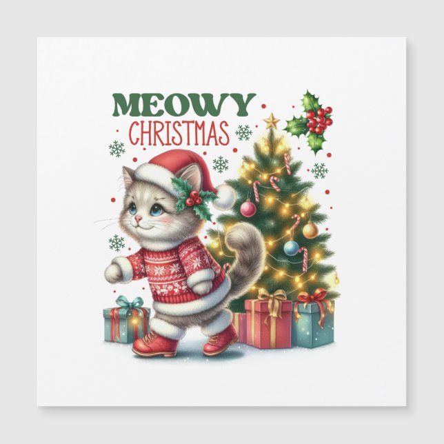 Meowy christmas Card  (Front)