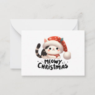 Meowy Christmas Card