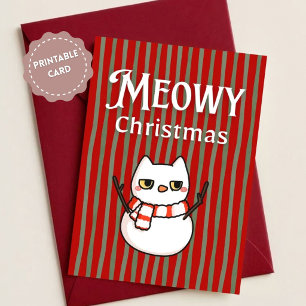 Meowy Christmas Card