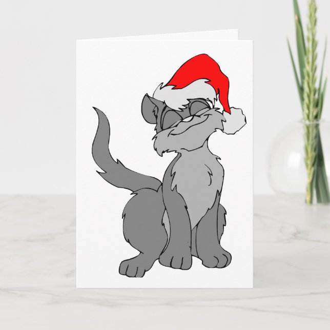 MEOWY CHRISTMAS CAT CARDS (Front)