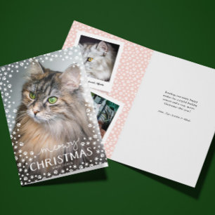 Meowy Christmas Cat Lover Holiday Greeting Card