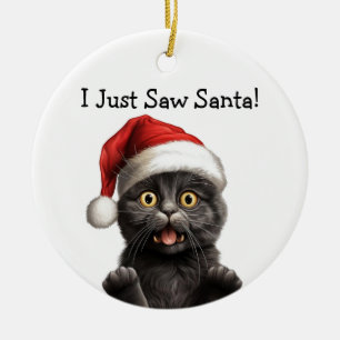 Meowy Christmas Cat Ornament