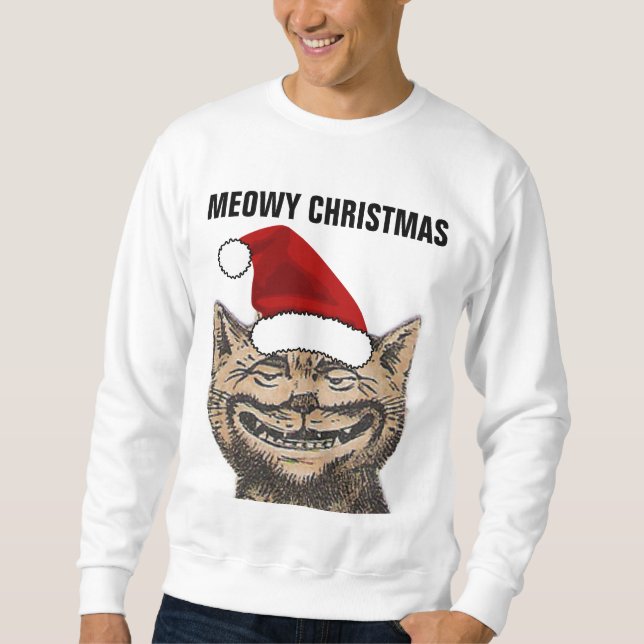 MEOWY CHRISTMAS Cat sweatshirts (Front)