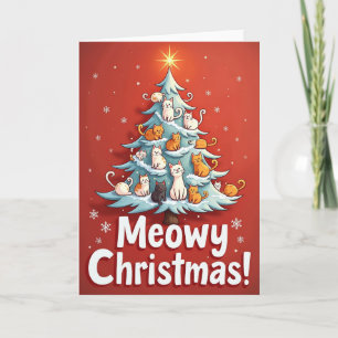 Meowy Christmas Cats Card