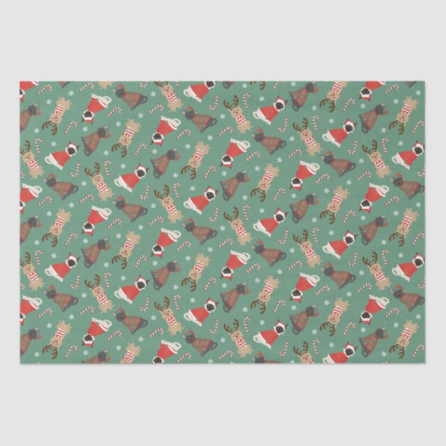 Meowy Christmas Cats Tissue Paper (Front)
