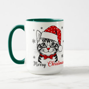 Meowy Christmas Coffee Cute Holiday Cat Lover Mug