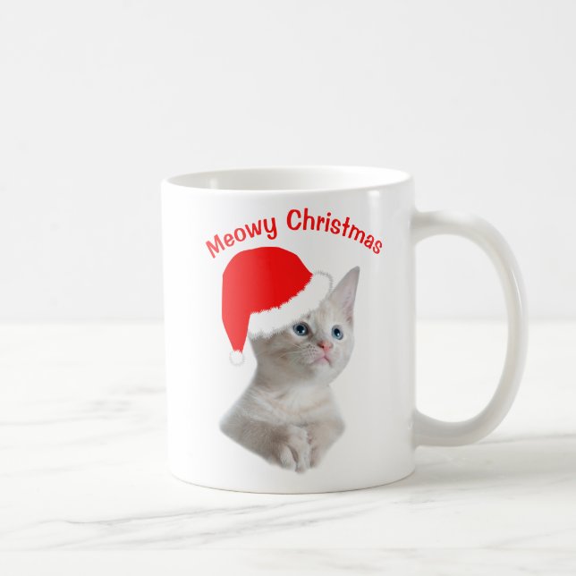 Meowy Christmas Coffee Mug (Right)