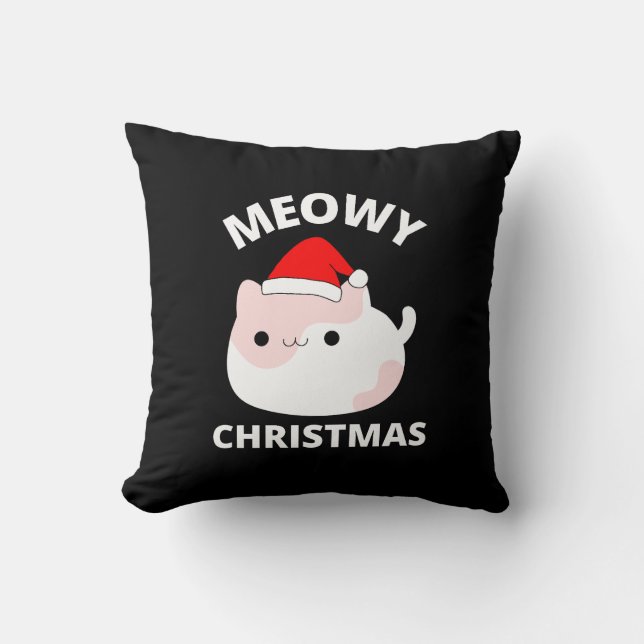 Meowy Christmas     Cushion (Front)
