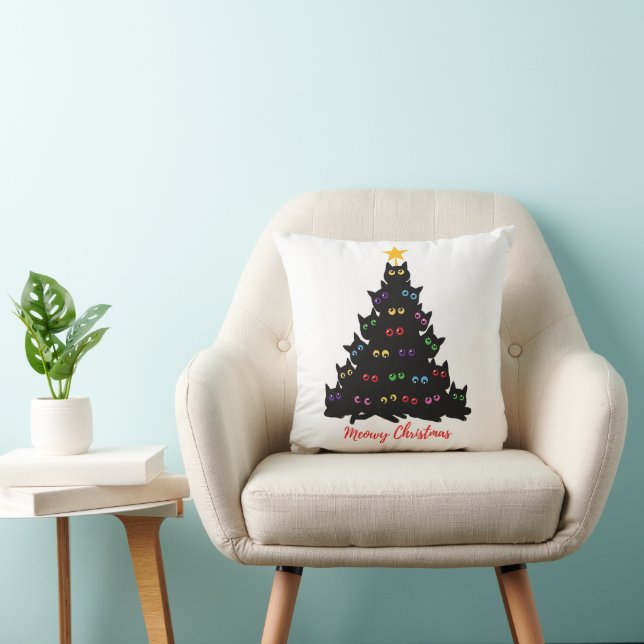 Meowy Christmas Cushion (Chair)