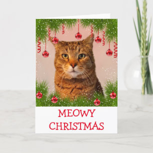 Meowy Christmas Cute Cat Holiday
